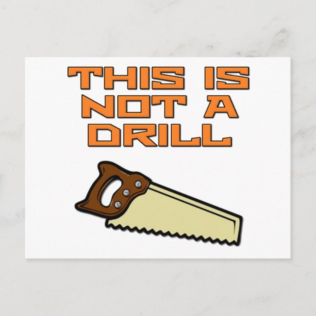 Cartão Postal Este não é um Drill (Frente)