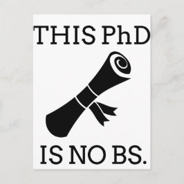 Cartão Postal Este PhD não é BS