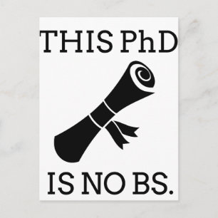 Cartão Postal Este PhD não é BS