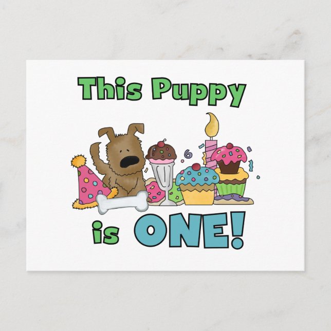 Cartão Postal Este Puppy é um Camiseta e presentes (Frente)