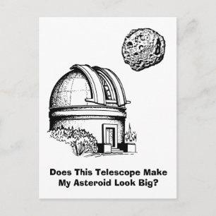 Cartão Postal Este Telescópio Faz Meu Asteroide Parecer Grande?