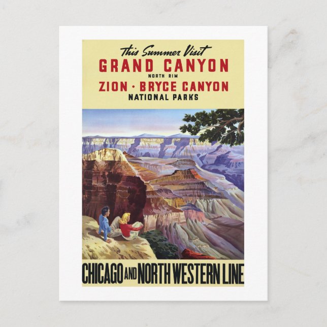 Cartão Postal Este Verão Visita Grand Canyon (Frente)