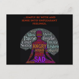Cartão Postal Esteja com seu Cartão-Postal de Sentimentos