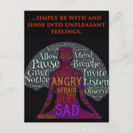 Cartão Postal Esteja com seu Cartão-Postal de Sentimentos