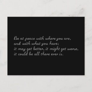 Cartão Postal Esteja Em Paz