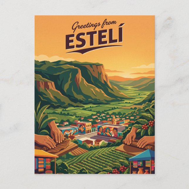 Cartão Postal Estelí Nicarágua (Frente)
