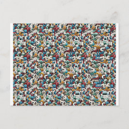 Cartão Postal Estereograma da Letra R Magic Eye - Sem Envelope