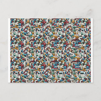 Cartão Postal Estereograma da Letra R Magic Eye - Sem Envelope