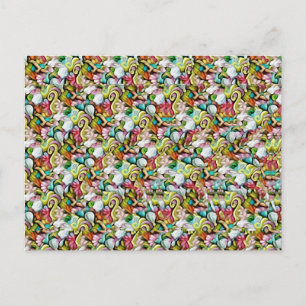 Cartão Postal Estereograma de Tubarão Oculto 3D Magic Eye - Sem