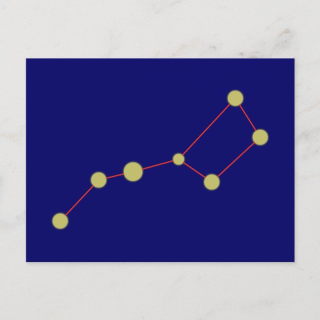 Cartão Postal Esternbild Grosser Wagen constelação grande (Frente)