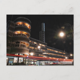 Cartão Postal Estética da Arquitetura Art Déco Viagens Indonésia