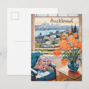 Cartão Postal Estética da Cidade de Viagens Auckland Nova Zelând