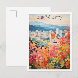 Cartão Postal Estética de viagem Cebu City filipinas
