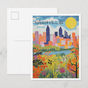 Cartão Postal Estética de Viagem Nashville Tennessee