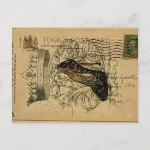 Cartão Postal estileta da coroa parisiense à moda