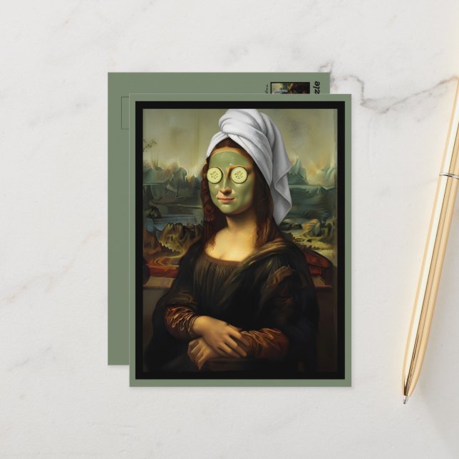 Cartão Postal Estilo artístico Dia de Spa (Frente/Verso In Situ)