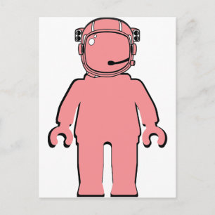 Cartão Postal Estilo Banksy Minifig