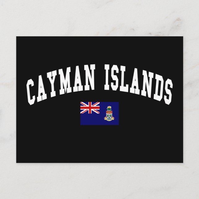 Cartão Postal Estilo das Ilhas Cayman (Frente)