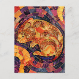 Cartão Postal Estilo de Arte Ponto Aborigine