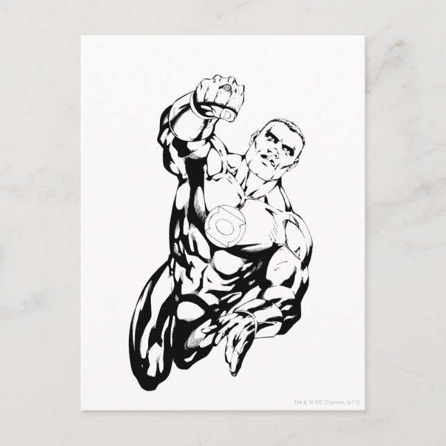 Cartão Postal Estilo de banda desenhada - Subindo, Preto e Branc (Frente)