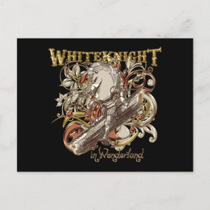 Cartão Postal Estilo de Carnaval White Knight (Versão Dourada)
