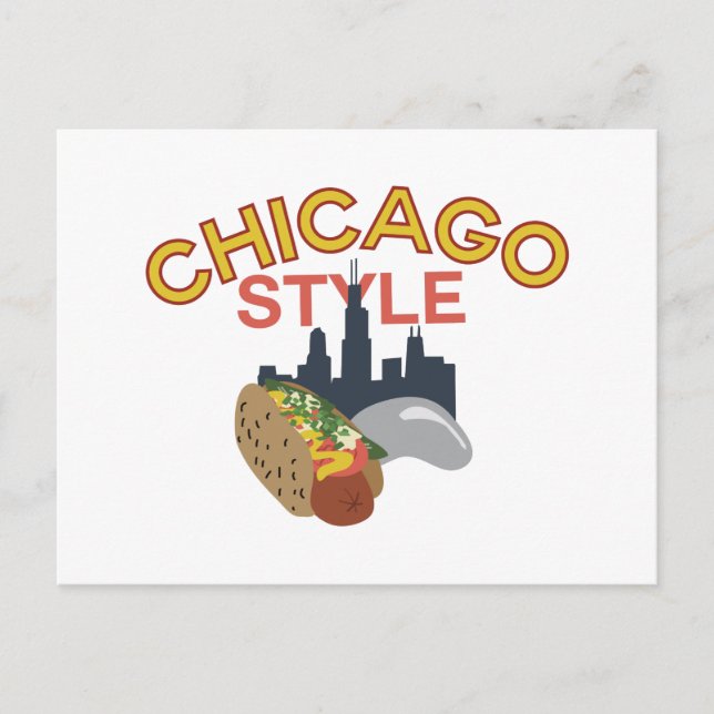 Cartão Postal Estilo de Chicago (Frente)