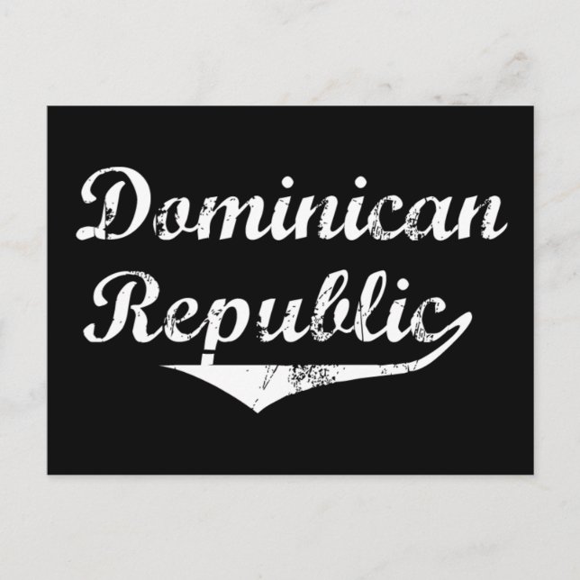 Cartão Postal Estilo de Revolução da República Dominicana (Frente)