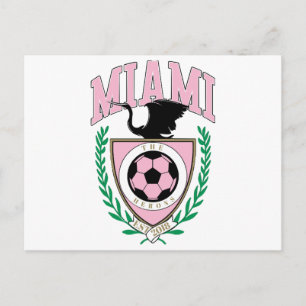 Cartão Postal Estilo de Variação de Futebol de Miami
