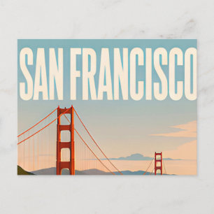 Cartão Postal ❤️ Estilo de Viagem do Golden Gate de São Francisc