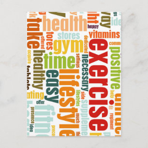 Cartão Postal Estilo de vida Malhação do exercício