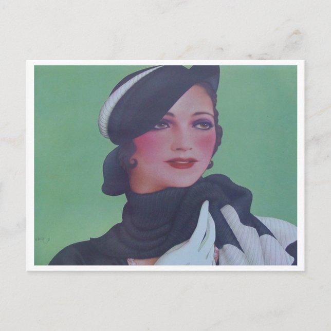 Cartão Postal Estilo de Vintage 1932 (Frente)