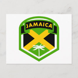 Cartão Postal Estilo do logotipo do sinalizador Jamaica