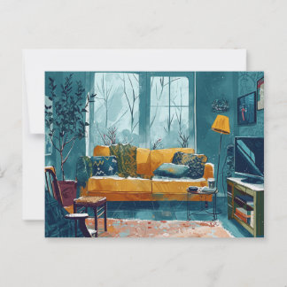 Cartão Postal Estilo Escandinavo Caprichoso