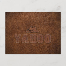 Cartão Postal estilo ocidental YAHOO
