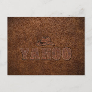 Cartão Postal estilo ocidental YAHOO