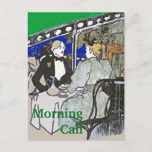 Cartão postal estilo retrô Cafe Du Monde