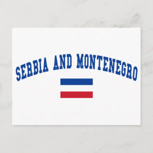 Cartão Postal Estilo Sérvia e Montenegro