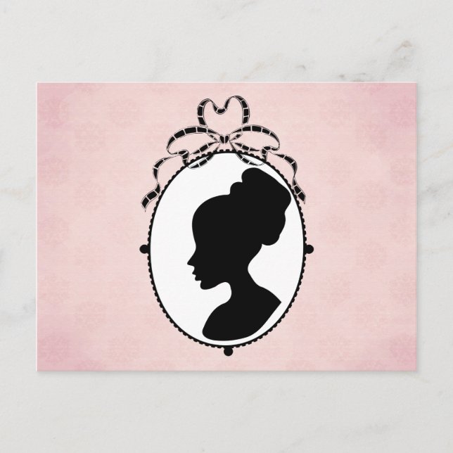 Cartão Postal Estilo Vitoriano 60 Cameo (Frente)