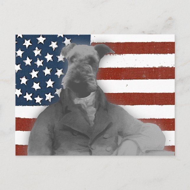 Cartão Postal Estilo vitoriano Airedale dá presentes (Frente)