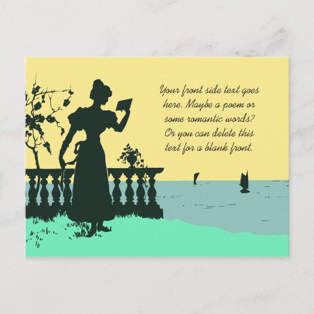 Cartão Postal Estilo vitoriano romântico (Frente)