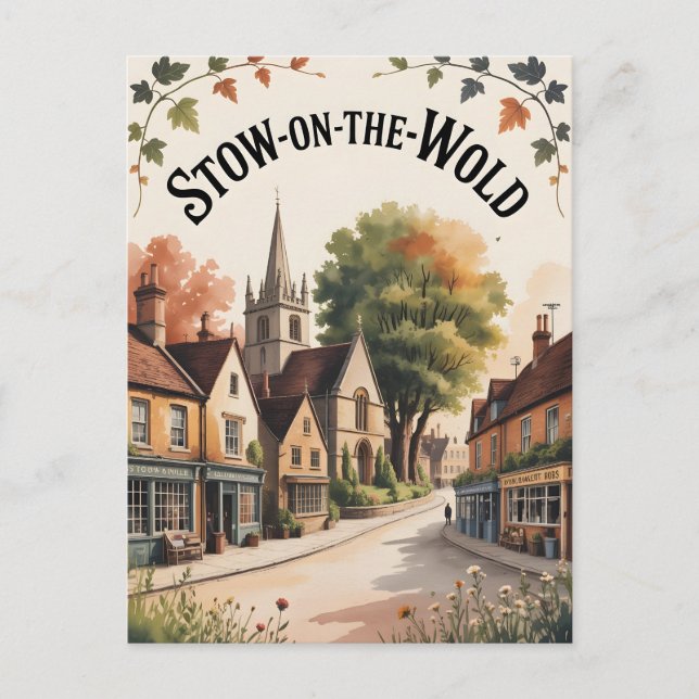 Cartão Postal Estiva na vintagem mundial (Frente)