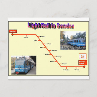 Cartão Postal Estocolmo Lidingobanan