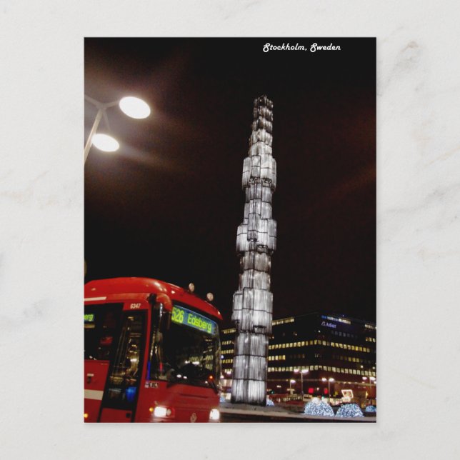 Cartão Postal Éstocolmo, suecia (Frente)