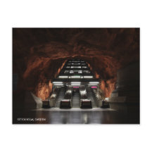 Estocolmo Underground I com nome da cidade