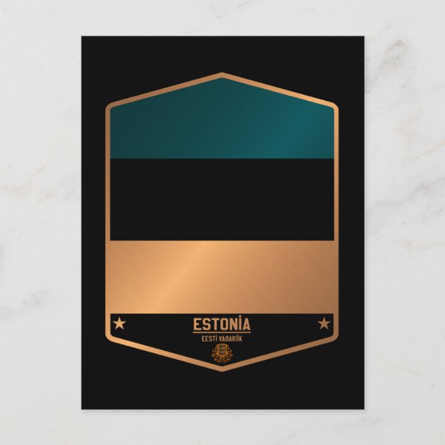 Cartão Postal Estônia (Frente)