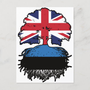 Cartão Postal Estônia Estoniano Reino Unido Reino Unido