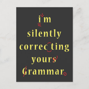 Cartão Postal Estou a corrigir o teu Segundo grau gramatical