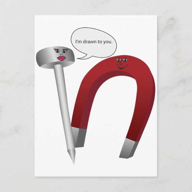 Cartão Postal Estou atraído por você. (Frente)