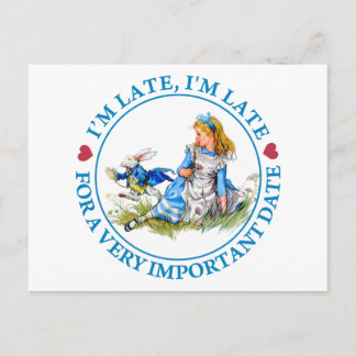 CARTÃO POSTAL ESTOU ATRASADO, ESTOU ATRASADO POR UMA DATA MUITO 
