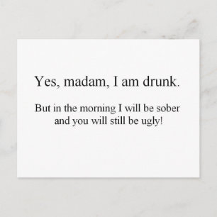 Cartão Postal Estou Bêbado mas... (St.K)